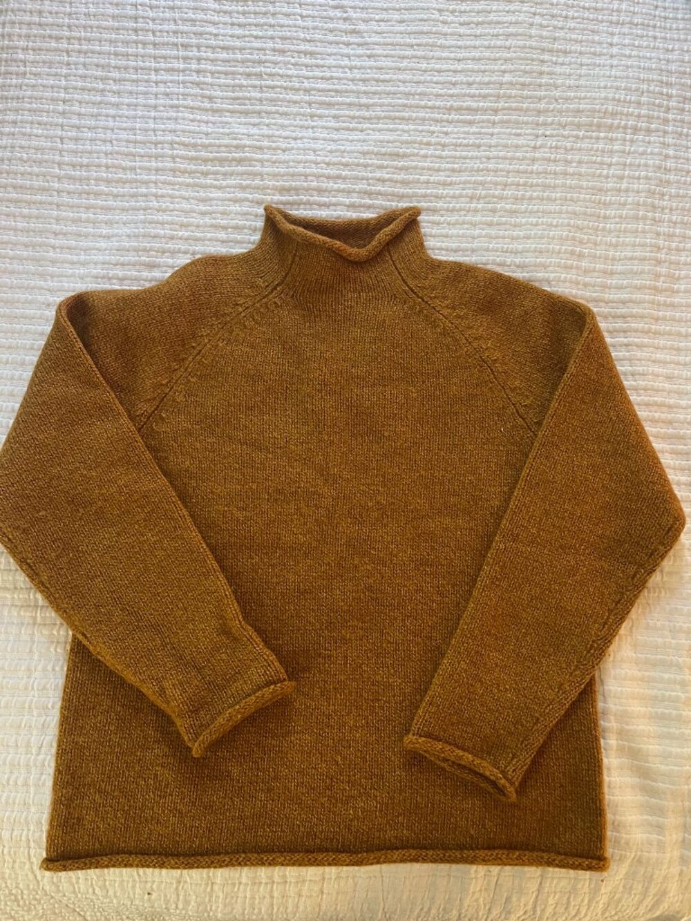 JCrew 100% Wool Mock Neck Sweater- L